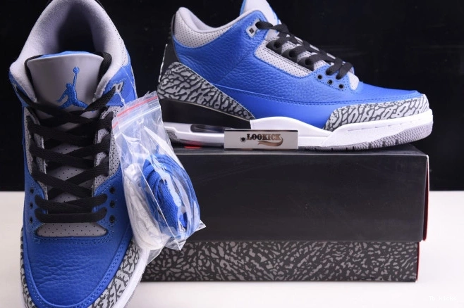 Reps TBK Royal' Jordan CT8532 400 - Retro 3 Air 'Varsity 0801